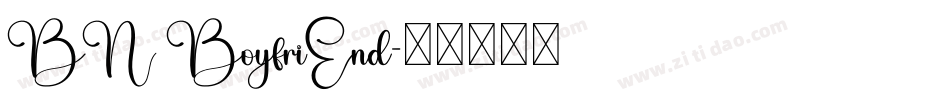 BN BoyfriEnd字体转换